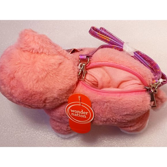 Girl’s Wonder Nation Kitty Koala Critter Stuffed Animal Plush Pink Purse NWT - Picture 5 of 8